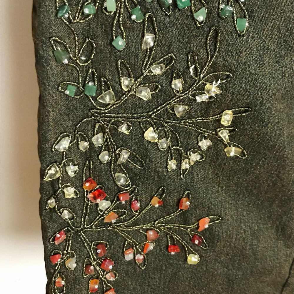 Crystal embellished jeans size 12